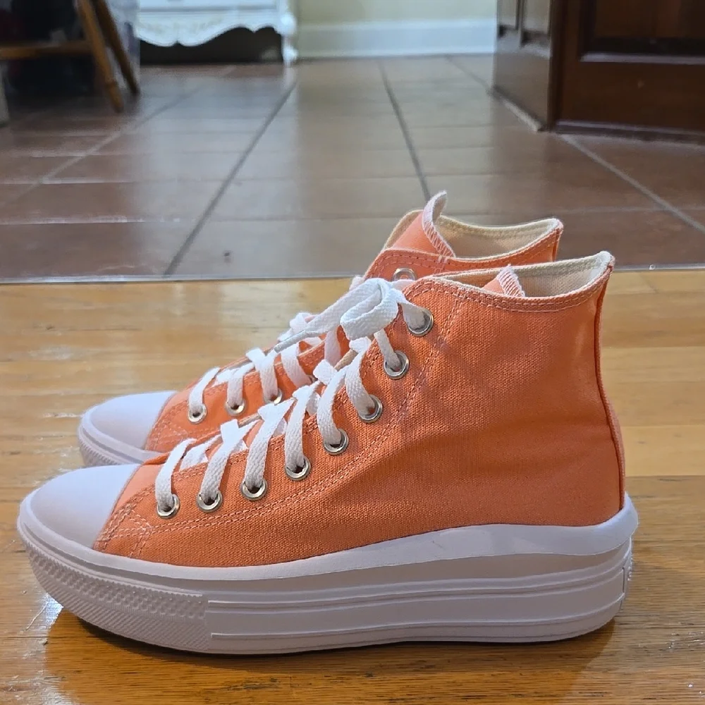 Converse CTAS Move Hi Womens Size 9 Platform Hi Lawn Flamingo NWOB A03544C - Picture 1 of 7